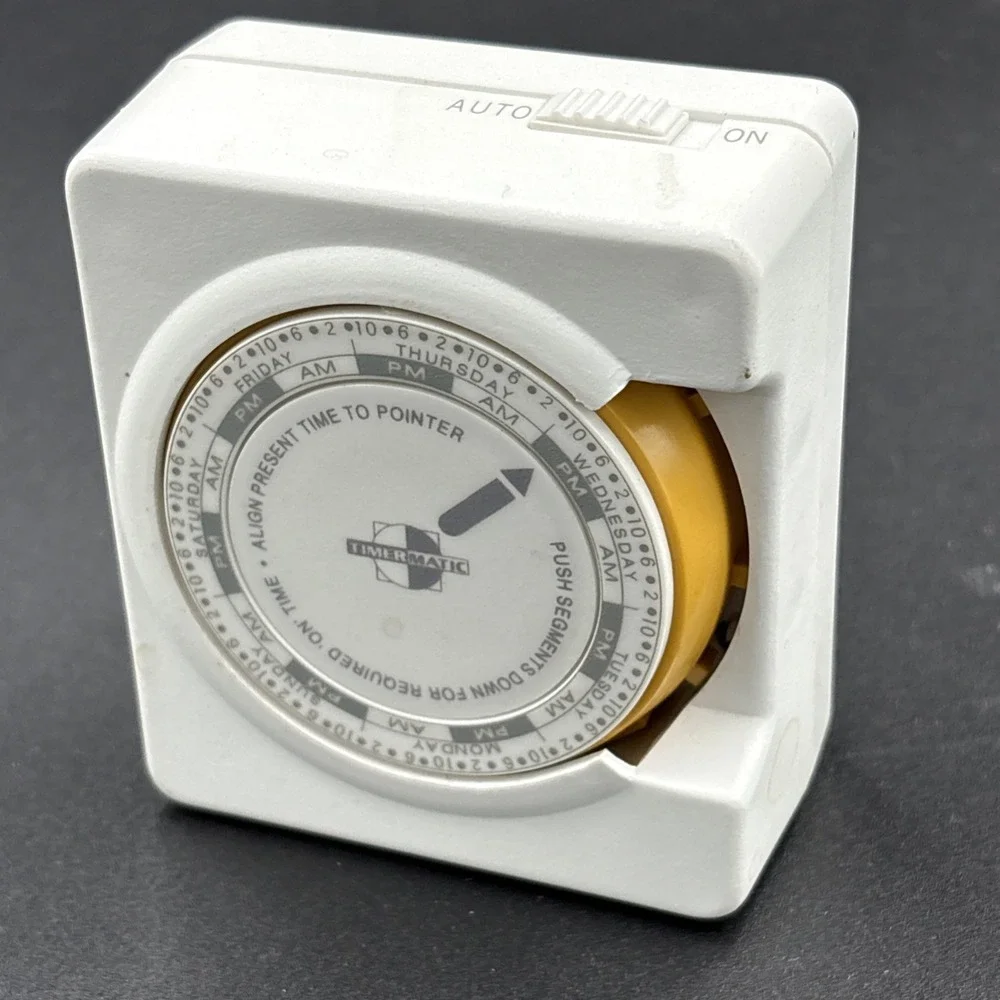 Timermatic Set-N-Go  Timer  Electric‎ Outlet Random Timer White Model T25